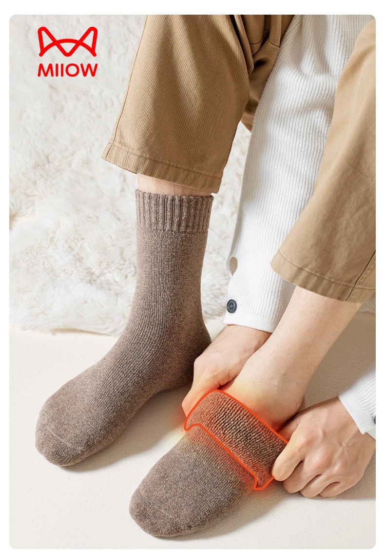 Chaussettes en laine mérinos chaude et résistante au froid 39 - 46 "MiiOW - MR5001" - Planète Rando