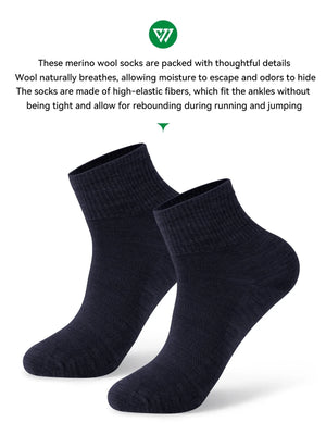 Chaussettes en laine mérinos confortables et anti - transpirantes unisexe "WRELS - Whool socks" - Planète Rando