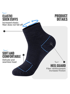 Chaussettes en laine mérinos confortables et anti - transpirantes unisexe "WRELS - Whool socks" - Planète Rando