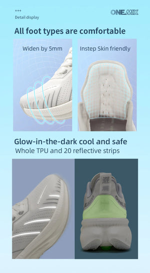 Chaussures de course, running, athlétisme O - Suspension Technology pour femme "ONEMIX - Bumper Elite 3.0" - Planète Rando