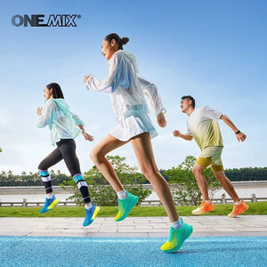 Chaussures de course, running, athlétisme O - Suspension Technology pour femme "ONEMIX - Bumper Elite 3.0" - Planète Rando