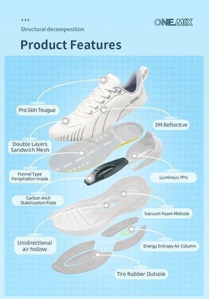 Chaussures de course, running, athlétisme O - Suspension Technology pour femme "ONEMIX - Bumper Elite 3.0" - Planète Rando