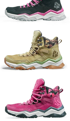 Chaussures de randonnée / bottes d'alpinisme mid - top & imperméables pour femme "RAX - Wild Wolf" - Planète Rando