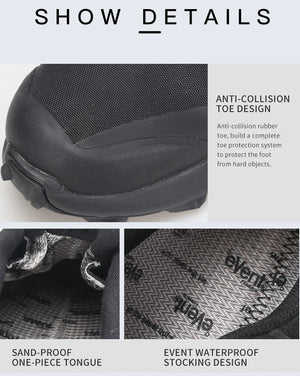 Les Humtto Chaussures de randonnée mid-top "HT-240775A" pour homme offrent une semelle antidérapante robuste, système de laçage BOA et la Technologie Event® Dynamic Waterproof. Idéales pour l'aventure outdoor, elles gardent vos pieds au sec.