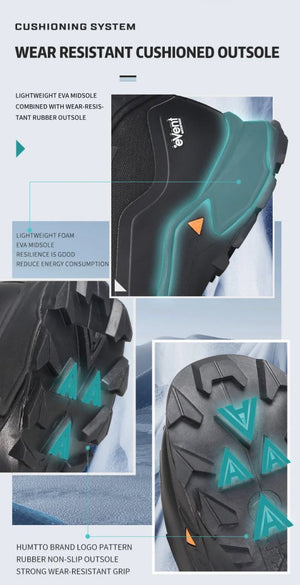 Les Humtto Chaussures de randonnée mid-top "HT-240775A" pour homme offrent une semelle antidérapante robuste, système de laçage BOA et la Technologie Event® Dynamic Waterproof. Idéales pour l'aventure outdoor, elles gardent vos pieds au sec.