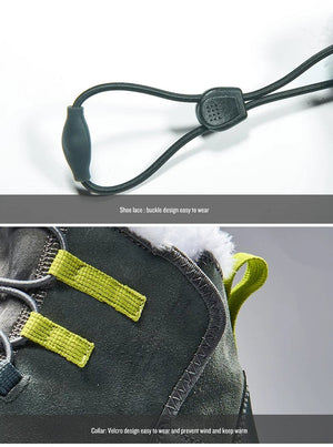 Chaussures de randonnée en cuir véritable chaudes et imperméables pour femme "Rax - Warm" - Planète Rando