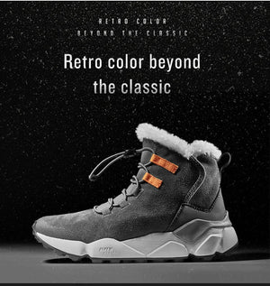 Chaussures de randonnée en cuir véritable chaudes et imperméables pour femme "Rax - Warm" - Planète Rando