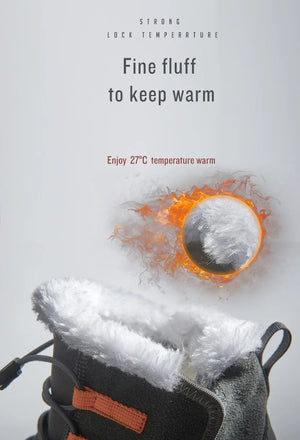 Chaussures de randonnée en cuir véritable chaudes et imperméables pour homme "Rax - Warm" - Planète Rando