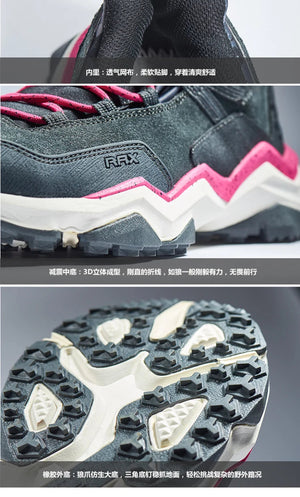 Chaussures de randonnée imperméables et antidérapantes avec technologie V - Grip pour femme "Rax - Walking Wilderness" - Planète Rando