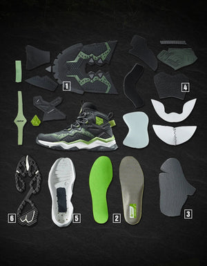 Chaussures de randonnée imperméables mid - top unisexe "RAX - 93 - 5B500" - Planète Rando