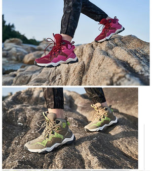 Chaussures de randonnée imperméables mid - top unisexe "RAX - 93 - 5B500" - Planète Rando