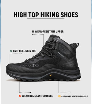 Chaussures de randonnée mid - top / bottines alpinisme avec technologie Static Waterproof pour homme "HUMTTO - HT - 250460A" - Planète Rando