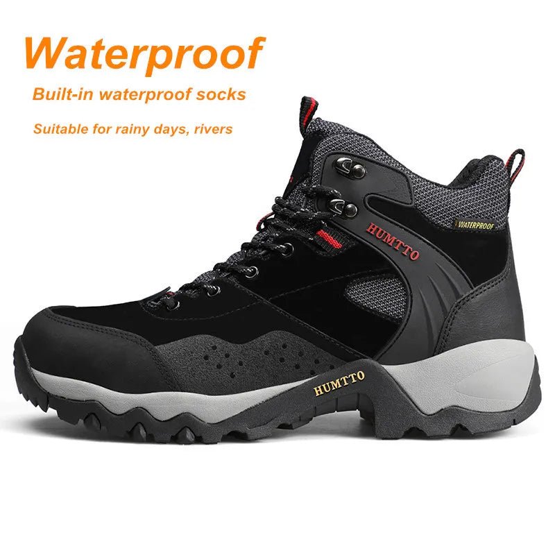 Chaussures de randonnée mid - top / bottines d'expédition 100% imperméables pour homme "HUMTTO - HT - 210337A" - Planète Rando