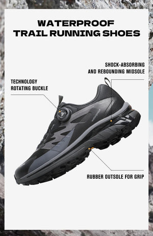Chaussures de randonnée / trail basses avec Technologie Dynamic Waterproof pour homme "HUMTTO - HT - 860092A" - Planète Rando