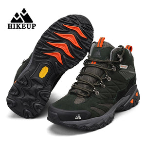 Chaussures de trekking montantes / bottes d'hiver avec HikeGrip en daim imperméable pour homme "HIKEUP - 20213" - Planète Rando