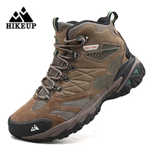 Chaussures de trekking montantes / bottes d'hiver avec HikeGrip en daim imperméable pour homme "HIKEUP - 20213" - Planète Rando