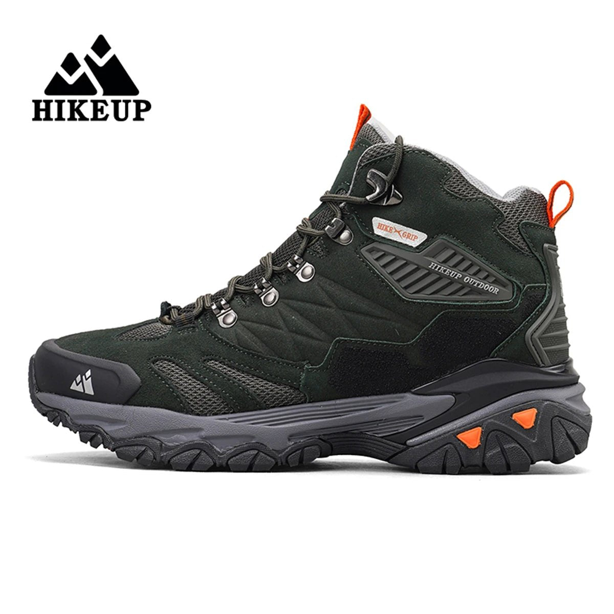 Chaussures de trekking montantes / bottes d'hiver avec HikeGrip en daim imperméable pour homme "HIKEUP - 20213" - Planète Rando