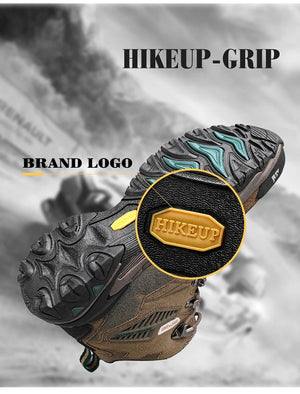 Chaussures de trekking montantes / bottes d'hiver avec HikeGrip en daim imperméable pour homme "HIKEUP - 20213" - Planète Rando