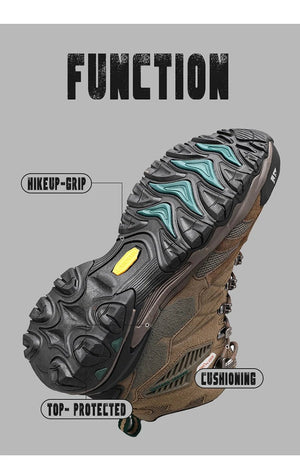 Chaussures de trekking montantes / bottes d'hiver avec HikeGrip en daim imperméable pour homme "HIKEUP - 20213" - Planète Rando