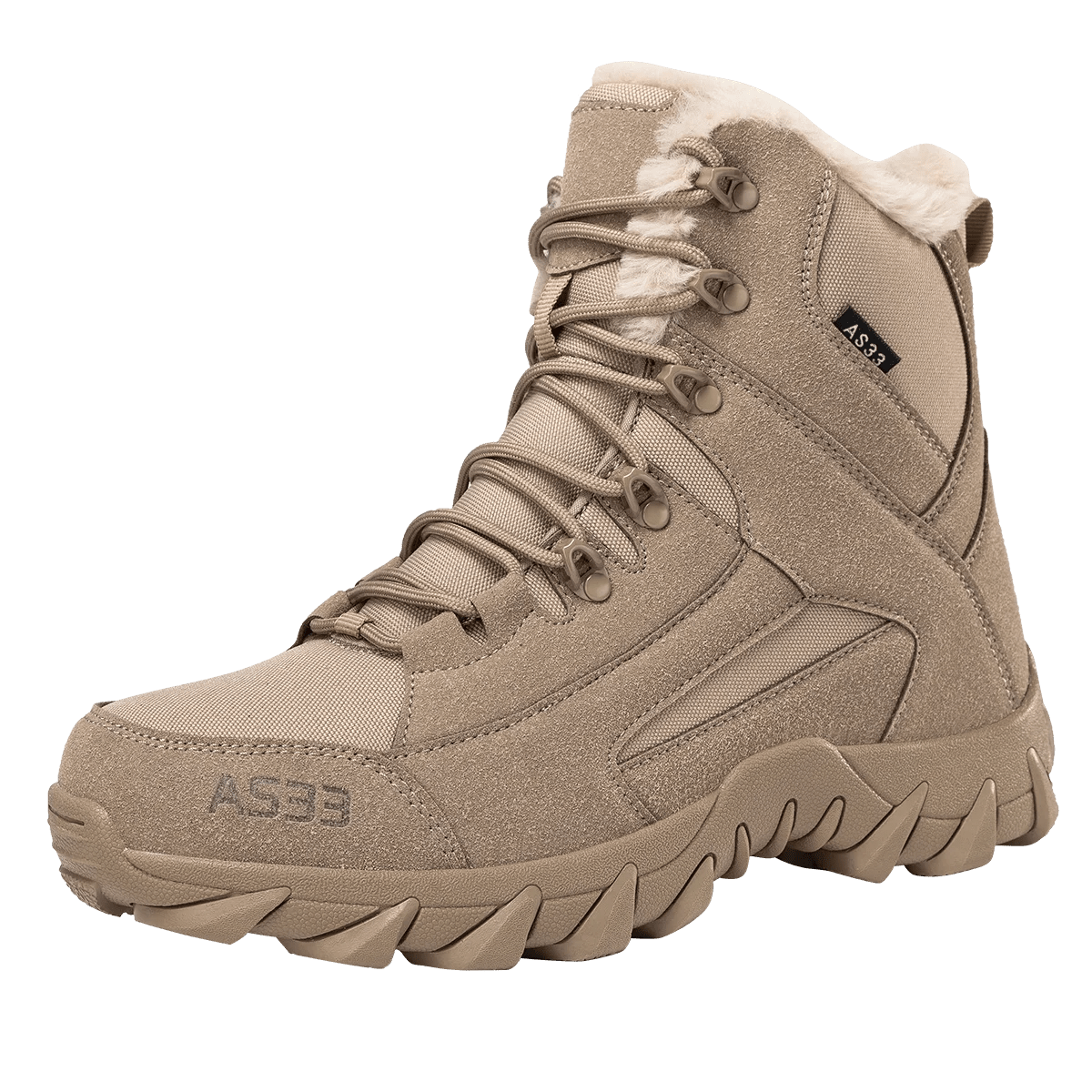 Chaussures high - top / bottines d'hiver imperméables avec doublure polaire pour homme "MX Outdoor - AS33" - Planète Rando