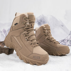Chaussures high - top / bottines d'hiver imperméables avec doublure polaire pour homme "MX Outdoor - AS33" - Planète Rando