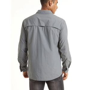 Chemise cargo en maille respirante avec poches zippées pour homme "TACVASEN - LSST085" - Planète Rando