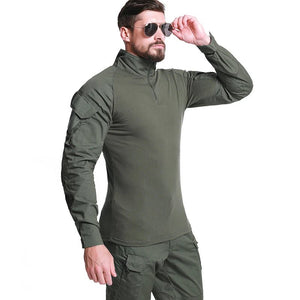 Chemise de combat à manches longues en coton ripstop pour homme "TACVASEN - LSTS139" - Planète Rando