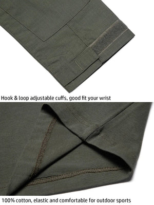 Chemise de combat à manches longues en coton ripstop pour homme "TACVASEN - LSTS139" - Planète Rando