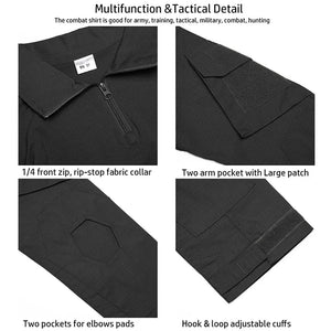 Chemise de combat à manches longues en coton ripstop pour homme "TACVASEN - LSTS139" - Planète Rando