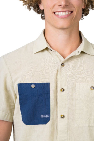 Chemisette de randonnée en coton et lin pour homme "Rafiki − JAM" - Planète Rando