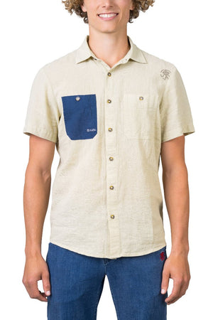 Chemisette de randonnée en coton et lin pour homme "Rafiki − JAM" - Planète Rando