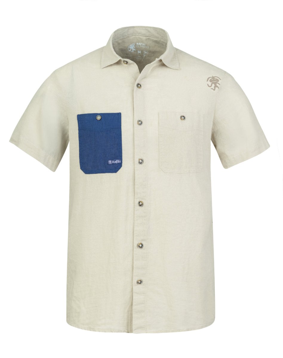 Chemisette de randonnée en coton et lin pour homme "Rafiki − JAM" - Planète Rando
