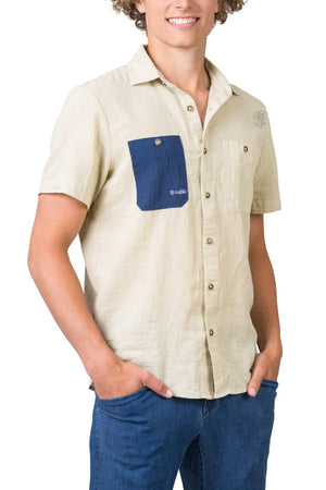 Chemisette de randonnée en coton et lin pour homme "Rafiki − JAM" - Planète Rando