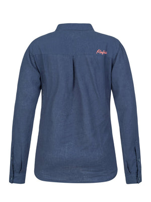 Chemiste de randonnée estivale en coton et lin pour femme "Rafiki − SAUME" - Planète Rando