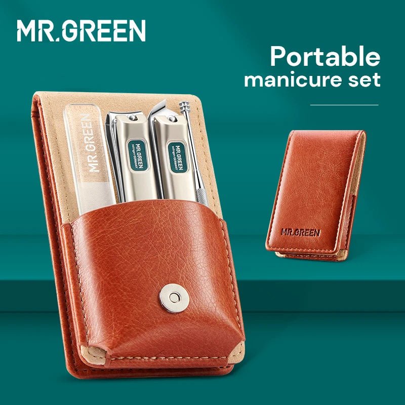 Coffret de manucure portable comprenant un coupe - ongles et des outils de voyage "MR.GREEN - Portable Manicure Set" - Planète Rando