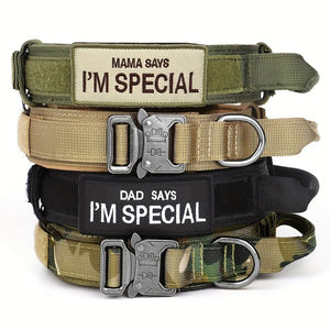 Colliers tactiques robustes pour chiens avec poignée "PETRAVEL - Tactical dog collar" - Planète Rando
