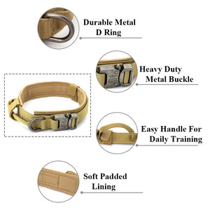 Colliers tactiques robustes pour chiens avec poignée "PETRAVEL - Tactical dog collar" - Planète Rando