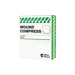 Compresses de gaze stériles pour plaies "Rhino Rescue - CR - WC01" - Planète Rando