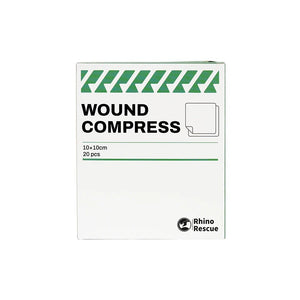 Compresses de gaze stériles pour plaies "Rhino Rescue - CR - WC01" - Planète Rando