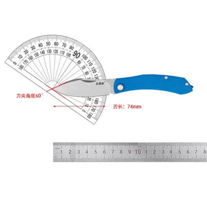 Couteau pliant de poche, lame 12C27 de camping en plein air, EDC "SANRENMU - 7315" - Planète Rando