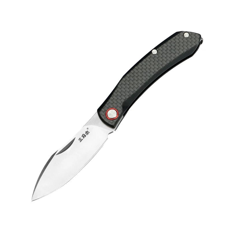 Couteau pliant de poche, lame 12C27 de camping en plein air, EDC "SANRENMU - 7315" - Planète Rando