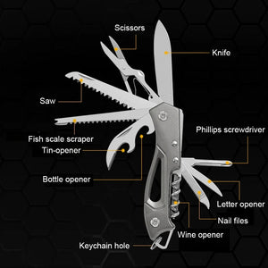 Couteau suisse multifonction EDC / camping "LSR2 - Multi - function knife" - Planète Rando