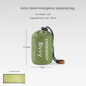 Couverture de survie / bivy / sac de couchage d'urgence pour le bivouac et la randonnée 120g "Lixada - Emergency bag" - Planète Rando