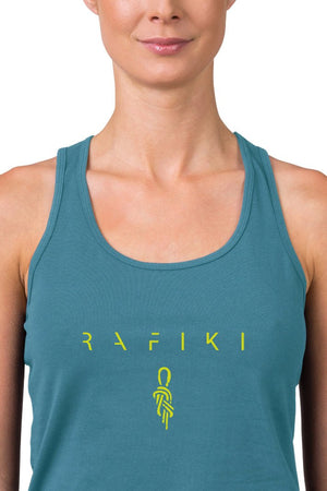 Débardeur pour la randonnée et l'escalade 95% coton biologique pour femme "Rafiki − BABSI" - Planète Rando