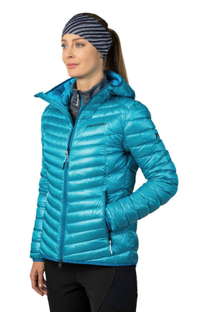 Doudoune en duvet d'oie 750FP certifié bluedesign Airlite DMF, WR "Hannah − ARY" - Planète Rando