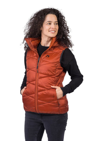 Doudoune / Gilet sans manche 100% Polyamide Airlite ACA avec technologie HL tech down like pour femme "Hannah − BETLIS VEST" - Planète Rando