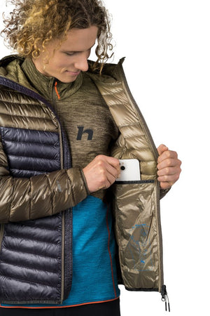 Doudoune hydrofuge en duvet de canard 750FP certifié Bluesign 100% Polyamide Airlite DMF, "Hannah − ARDEN" - Planète Rando