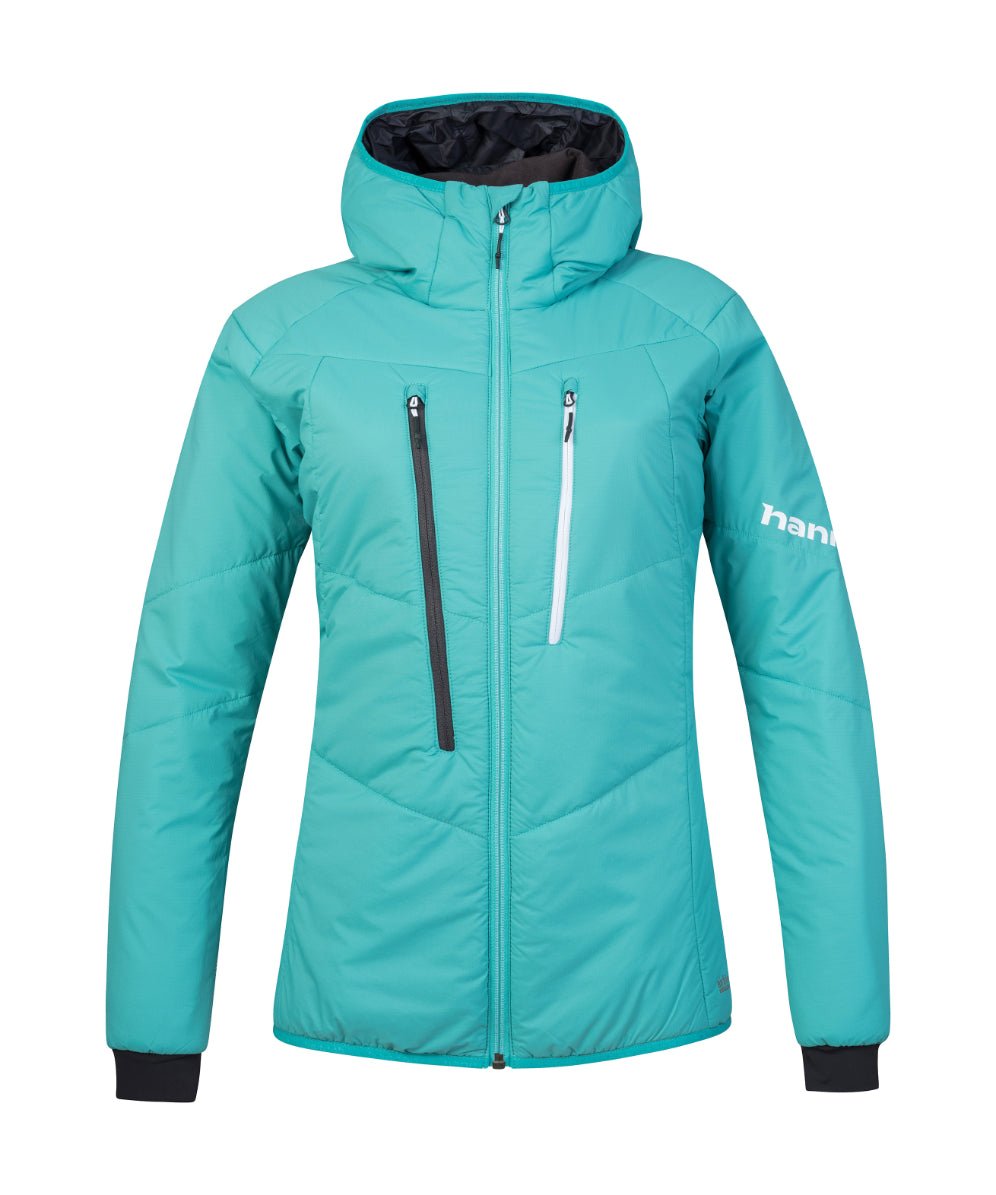 Doudoune synthétique avec isolation Primaloft Silver Active et traitement déperlant sans PFC pour femme "Hannah − GABBY HOODY" - Planète Rando
