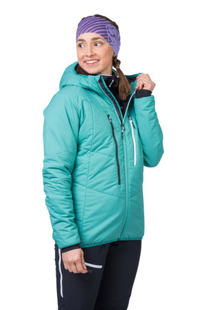 Doudoune synthétique avec isolation Primaloft Silver Active et traitement déperlant sans PFC pour femme "Hannah − GABBY HOODY" - Planète Rando