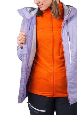 Doudoune synthétique avec isolation Primaloft Silver Active et traitement déperlant sans PFC pour femme "Hannah − GABBY HOODY" - Planète Rando